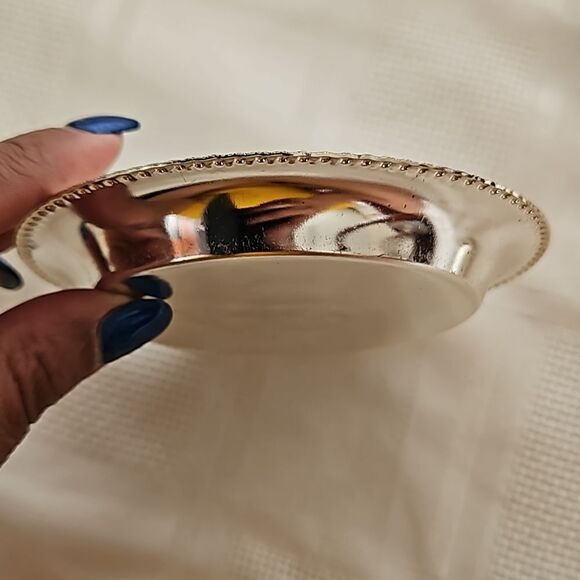 Happy Anniversary Pack Of 3 Small Steel Tray Silver 4.5" - Picture 8 of 16